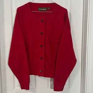 Vintage cardigan, red